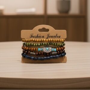 Multicolor Beaded Bracelet Set